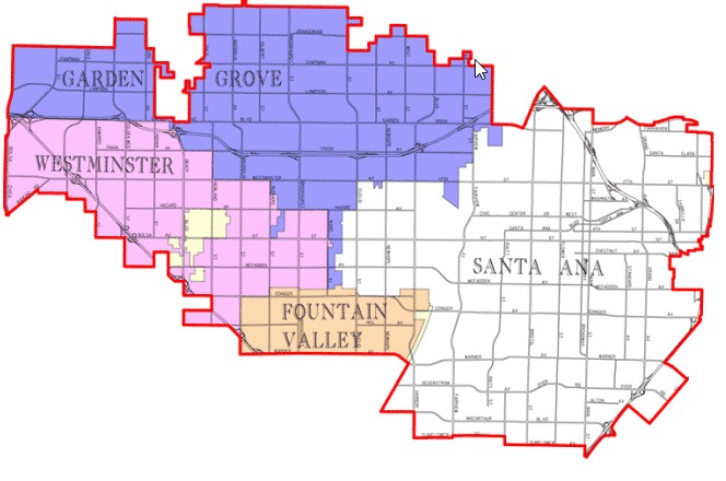 OC Supervisor 1st District map
